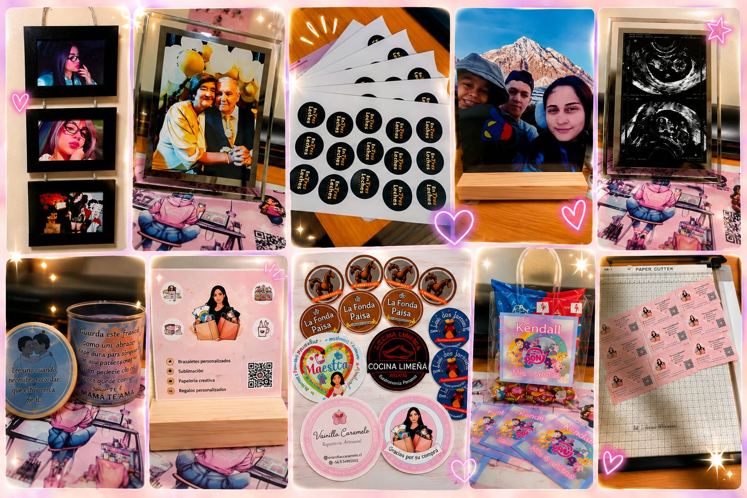 Cuadernos, agendas y stickers de papelería creativa personalizada
